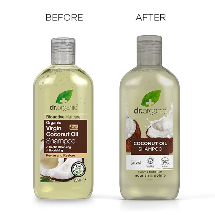 Dr Organic Σαμπουάν με Βιολογικό Έλαιο Καρύδας 265ml